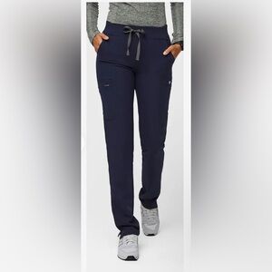 Figs Yola Skinny Scrub Pants Navy sz L